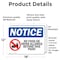 Signmission No Food Or Drink Allowed Beyond This Point, 18 in W x Rectangle, Vinyl Decal OS-2PACK-NS-D-1218-L-16125 - alternate 3